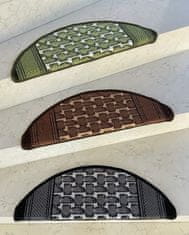 Vopi Nášlapy na schody Grenoble zelený půlkruh, samolepící 24x65 půlkruh (rozměr včetně ohybu)