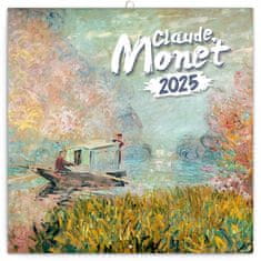 Kalendář 2025 poznámkový: Claude Monet, 30 × 30 cm