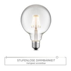 PAUL NEUHAUS LEUCHTEN DIRECT LED Filament Globe, E27, průměr 95mm 4W 3000K DIM 08467 LD 08467