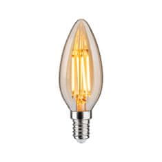 Paulmann PAULMANN 1879 Filament 230V 3-krokové-stmívatelné LED svíčka E14 3 Step Dim 4,9W 1800K stmívatelné zlatá 29191
