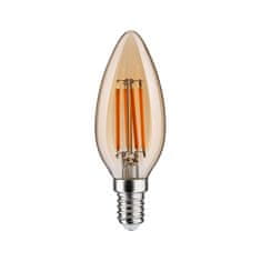 Paulmann PAULMANN 1879 Filament 230V 3-krokové-stmívatelné LED svíčka E14 3 Step Dim 4,9W 1800K stmívatelné zlatá 29191