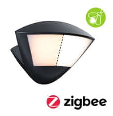 Paulmann PAULMANN LED venkovní nástěnné svítidlo Smart Home Zigbee 3.0 Skyla pohybové čidlo neláká hmyz IP44 226x164mm CCT 10W 230V antracit hliník 94864