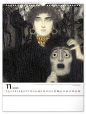 Grooters Nástěnný kalendář Gustav Klimt 2025, 30 × 34 cm