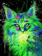 Norimpex Diamantová mozaika Kočka zeleného světla 30X40 cm