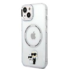 Karl Lagerfeld & Choupette NFT průhledný kryt s MagSafe pro iPhone 14