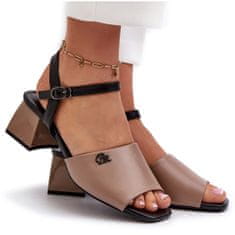 Vinceza Elegantní dámské sandály Slingback Beige velikost 40