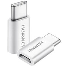 Huawei Originál MicroUSB na USB-C Adaptér - Bílá KP31225