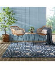 Flair Kusový koberec Piatto Oro Blue – na ven i na doma 80x150