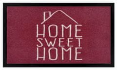 Hanse Home Protiskluzová rohožka Home sweet home 105380 Brick red 45x75