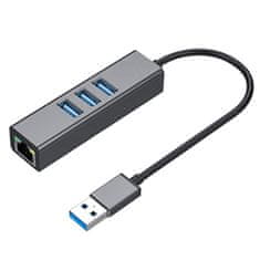 CO2 Co2 USB ethernetový adaptér Síťová karta Lan Hub Usb Gigabit Rj45