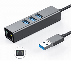 CO2 Co2 USB ethernetový adaptér Síťová karta Lan Hub Usb Gigabit Rj45
