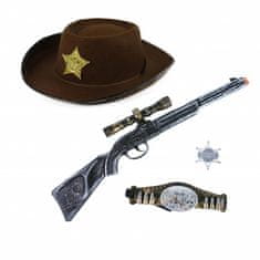 FunCo Sada doplňků Šerif s puškou a kloboukem
