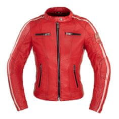 W-TEC Dámská kožená bunda Umana (Velikost: XS, Barva: červená)