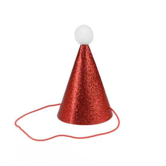 Vánoční brokátový klobouček - Vánoce - 1 ks