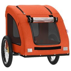 Petromila Vozík za kolo pro psa oranžový oxfordská tkanina a železo