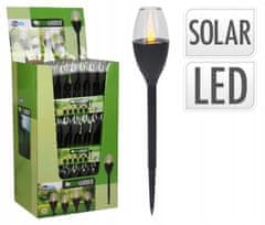 Koopman Zahradní lampa LED se solárním pohonem šedá 6cm 1ks