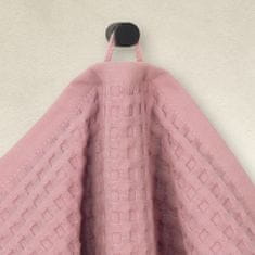 Möve PIQUÉE ručník s waflovým vzorem 40 x 70 cm růžový