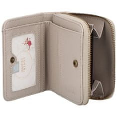 Coveri WORLD Dámská menší praktická koženková peněženka na zip Ladd, béžová