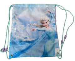 CurePink Batoh pytlík gym bag Disney|Frozen|Ledové království: Elsa (31 x 42 cm)