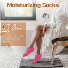 SOLFIT® Hydratační Ponožky na Popraskané paty, Kompletní péče o nohy (Gelové ponožky, 1 pár) | PEDISOCKS