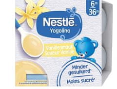 Nestlé NESTLÉ YOGOLINO Mléčný dezert s příchutí vanilky (4x 100 g)