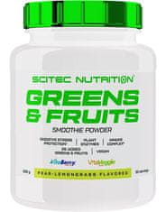 Scitec Nutrition Greens & Fruits 600 g, hruška-citrónová tráva