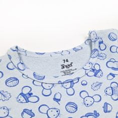 LittleAngel LITTLE ANGEL Body tričko smyk s potiskem Outlast 68 sv.ledově modrá myšky