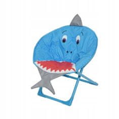 Kaemingk Dětská zahradní židle skládací žralok 52 cm