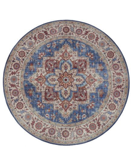 NOURISTAN Kusový koberec Asmar 104001 Jeans/Blue kruh