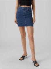 Vero Moda Tmavě modrá dámská džínová sukně Vero Moda Luna XS