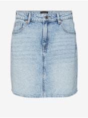 Vero Moda Světle modrá dámská džínová sukně Vero Moda Tessa XL