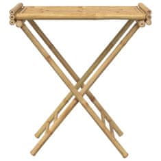 Vidaxl Skládací stolek s podnosem 70,5 x 42,5 x 80 cm bambus