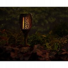 Kaemingk Venkovní solární zahradní lampa černá 61,5 cm