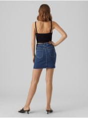 Vero Moda Tmavě modrá dámská džínová sukně Vero Moda Luna XL