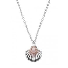 Disney Půvabný stříbrný náhrdelník Mušle s perlou CS00005SMPL-P.CS