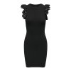 Dámské šaty ONLDREA Regular Fit 15324935 Black (Velikost XS)