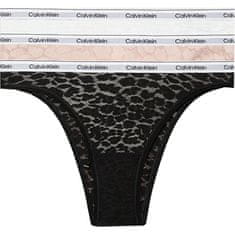 Calvin Klein 3 PACK - dámské kalhotky Brazilian QD5225E-N8I (Velikost M)