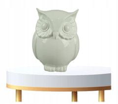 Polnix Keramická figurka sova domácí dekorace bílá 10 cm