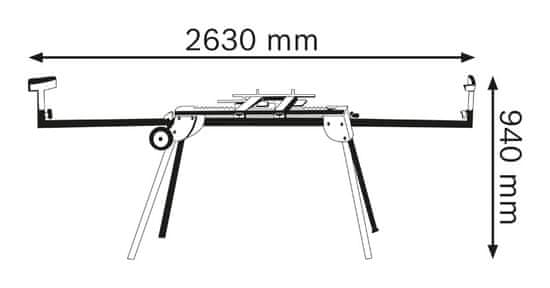 BOSCH Professional stůl na pilu GTA 2500 W (0.601.B12.100)