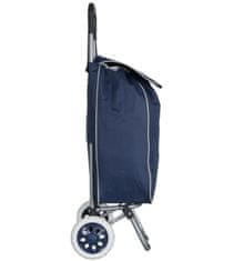 Nákupní taška na kolečkách METRO ST-01 - tmavě modrá