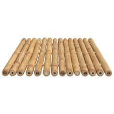 Vidaxl Koupelnové předložky 2 ks 70 x 50 cm bambus