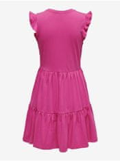 ONLY Tmavě růžové dámské basic šaty ONLY May S