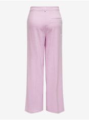 ONLY Světle růžové dámské kalhoty ONLY Alba 46