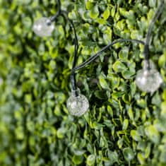 LUMILED Solární zahradní svítidlo LED světelný řetěz 11,8m Girlanda GALLA 2 s 50x LED dekorativní koule 3000K Teplá bílá