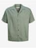 Jack&Jones Zelená pánská košile s krátkým rukávem Jack & Jones Aaron S