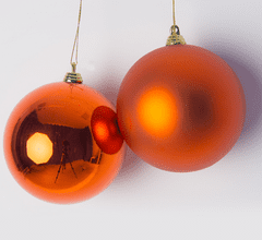 EverGreen Sada vánočních ozdob - koule, plast, 6 cm, 24 kusů