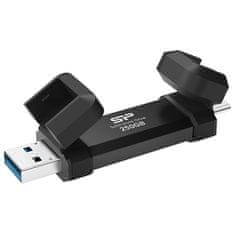 Silicon Power USB Flash disk DS72 250GB USB 3.2 Gen 2 - černý