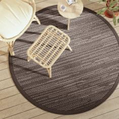 Vidaxl Venkovní koberec hnědý Ø 160 cm PP