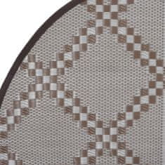 Vidaxl Venkovní koberec hnědý Ø 160 cm PP