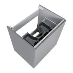 BPS-koupelny Koupelnová skříňka s keramickým umyvadlem Swing G 60, šedá